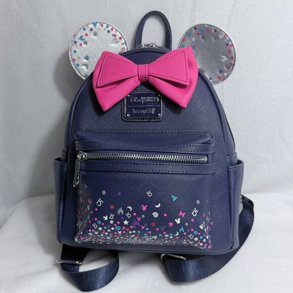 Loungefly Handbags - Loungefly Hong Kong Disneyland 15th Anniversary Exclusive Mini Backpack Purse